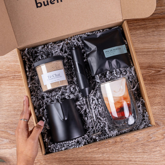 Regalo de té chai con espumador y pitcher