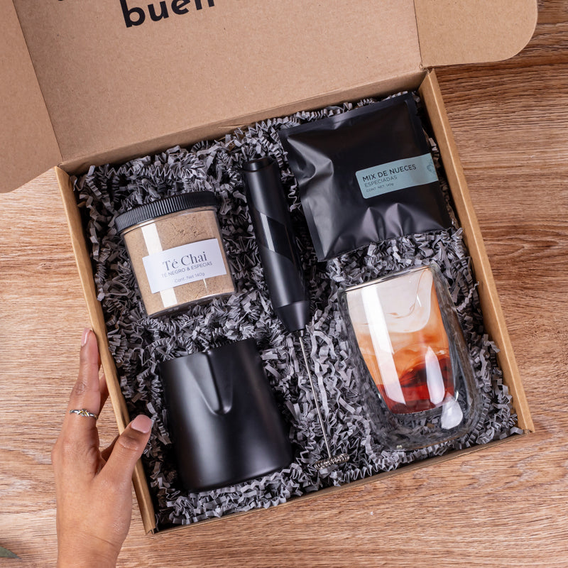 Regalo de té chai con espumador y pitcher
