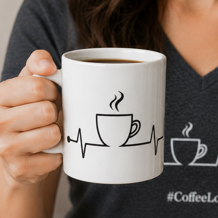 Taza Latidos (Cerámica, 11 oz)