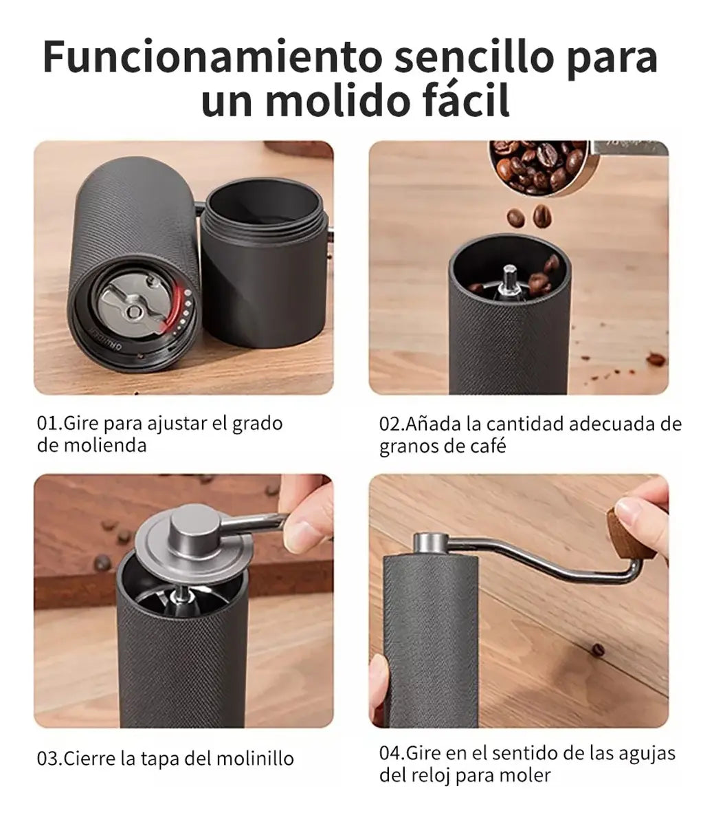 Molino de Café Manual (Acero Inoxidable)
