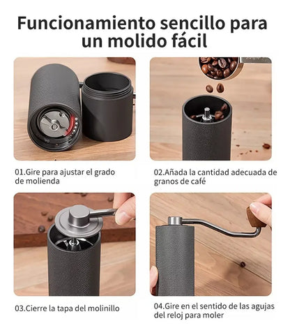 Molino de Café Manual (Acero Inoxidable)