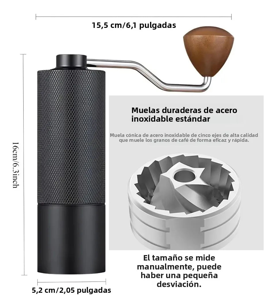 Molino de Café Manual (Acero Inoxidable)