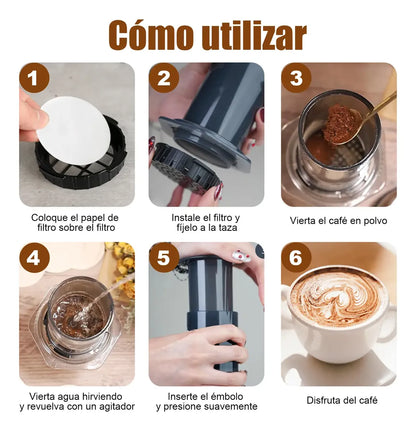 Cafetera de Presión Portátil (350 ml)