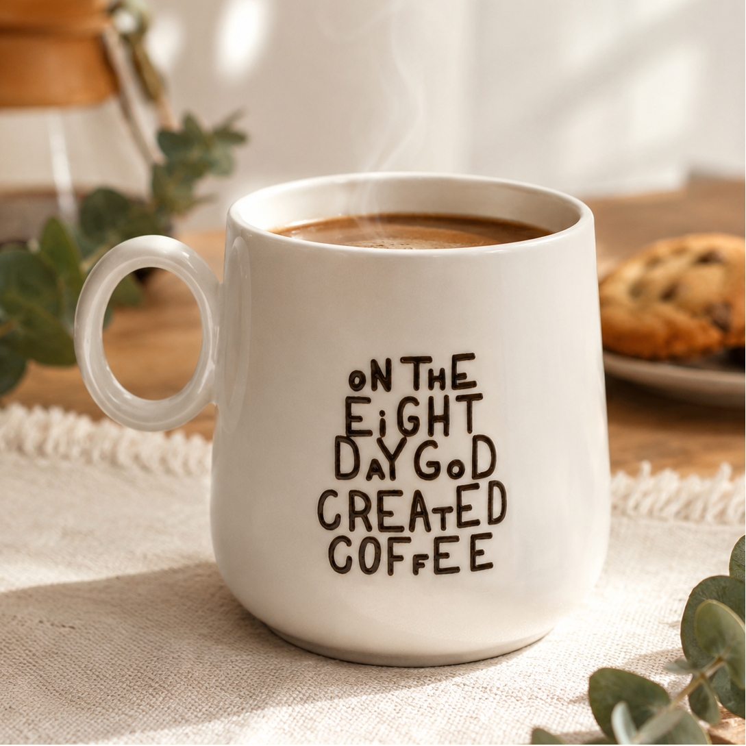 Taza God Created Coffee 01