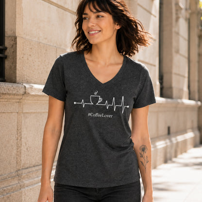 Playera #CoffeeLover para Mujer