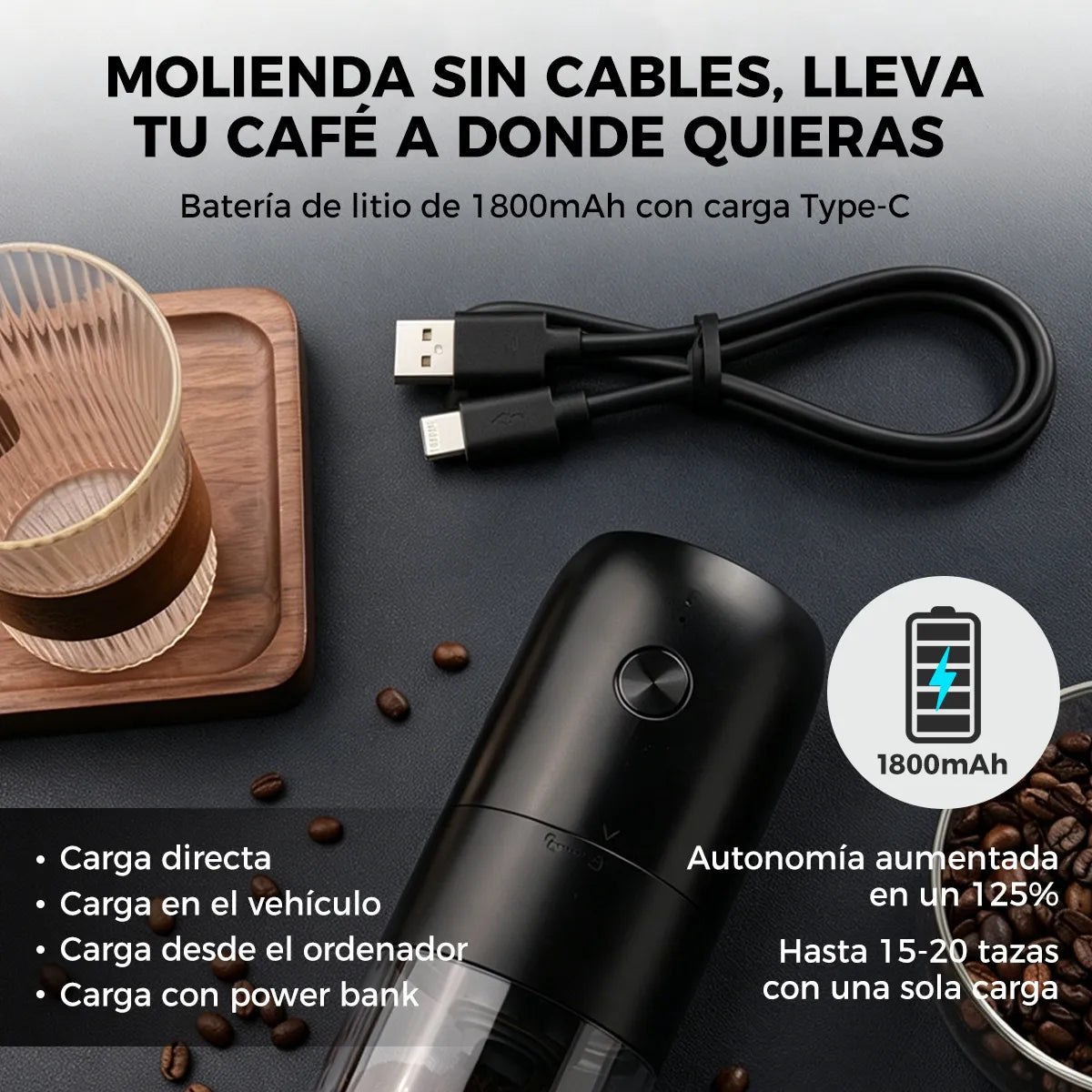 molino recargable