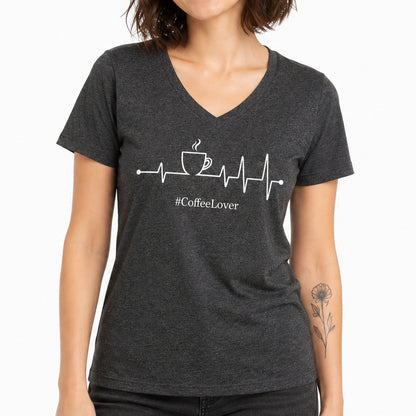 Playera #CoffeeLover para Mujer