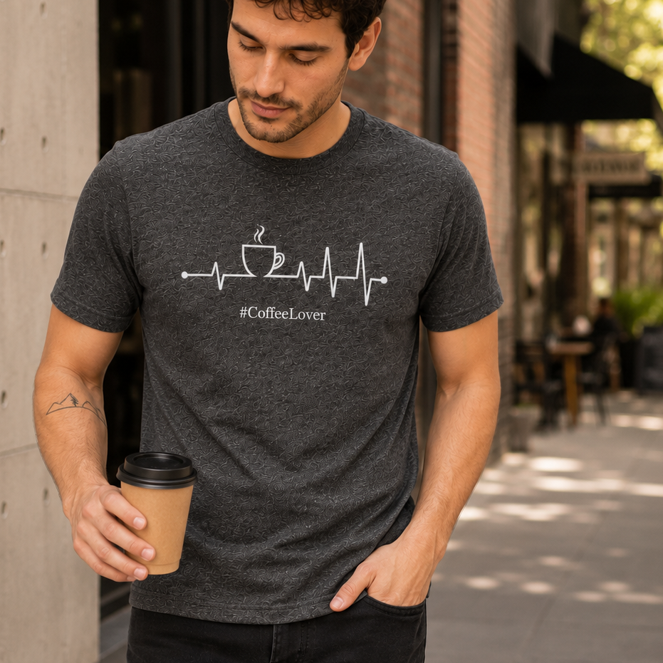 Playera #CoffeeLover para Hombre