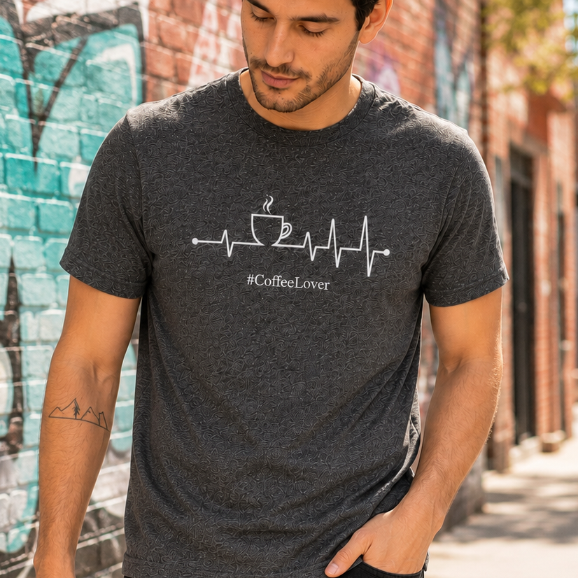 Playera #CoffeeLover para Hombre