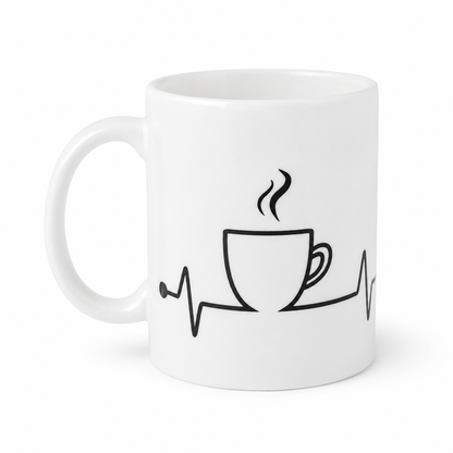 Taza Latidos (Cerámica, 11 oz)