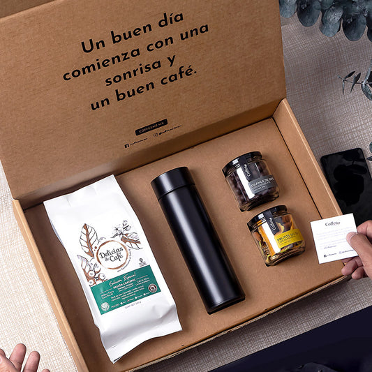 Kit de Regalo con Café de Especialidad, galletas y snacks gourmet, Set de  regalo para hombre o mujer, ideal para regalos corporativos, cumpleaños y  ocasiones especiales